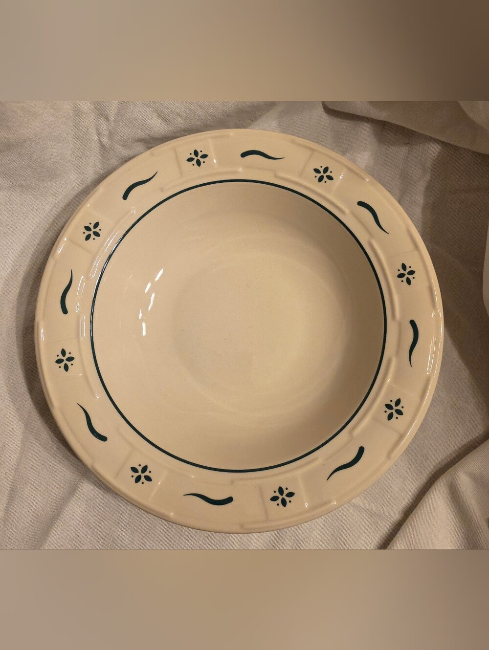 Longaberger Woven Traditions 10" Bowl Green